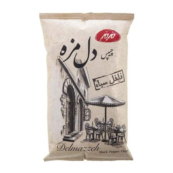 چیپس دل مزه ۹۰ گرمی مز مز با طعم فلفل سیاه
