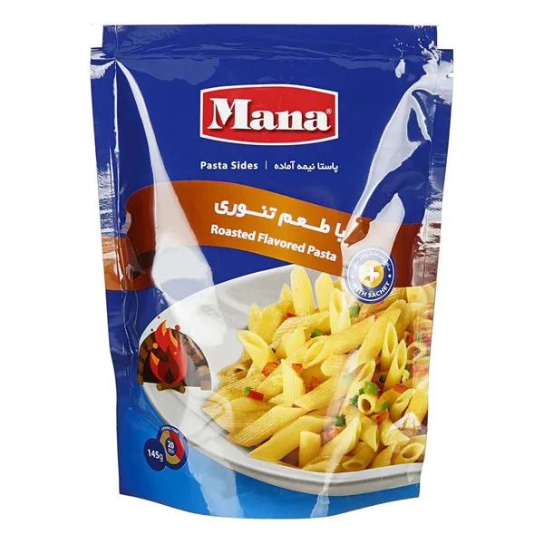 پاستا نیمه آماده با طعم تنوری 145 گرمی مانا