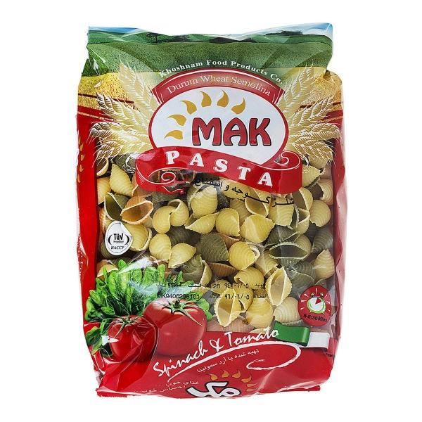 ماکارونی فرمی شلز گوجه و اسفناج مک (500 گرم)