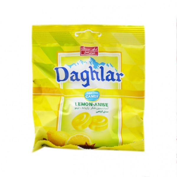 آبنبات بدونه شکر طعم رازیانه و لیمو داغلار - 50 گرم