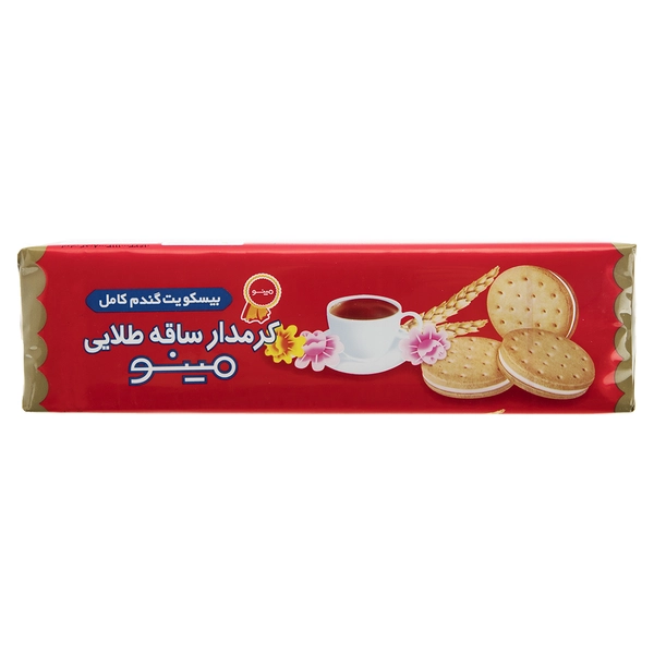 بیسکویت کرم دار ساقه طلایی مینو 192 گرم