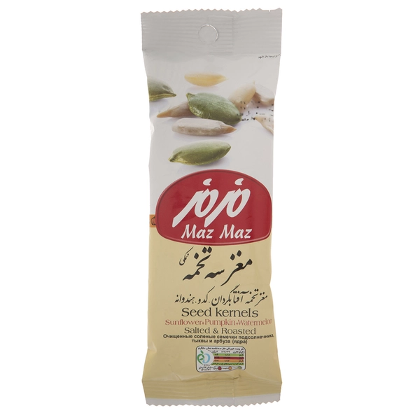 مغز سه تخمه نمکی مزمز مقدار 30 گرم