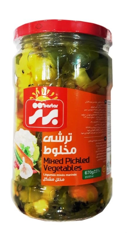 ترشی مخلوط برتر - 670 گرم
