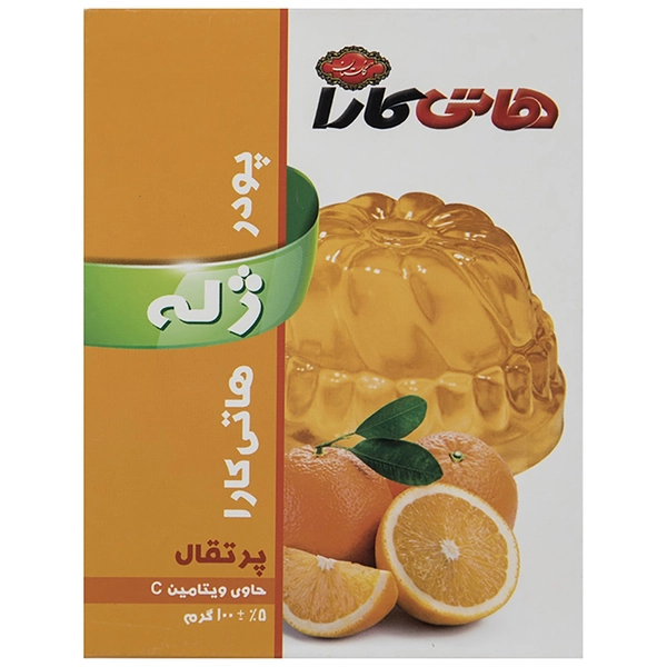 پودر ژله طعم پرتقال هاتی کارا - 100 گرم