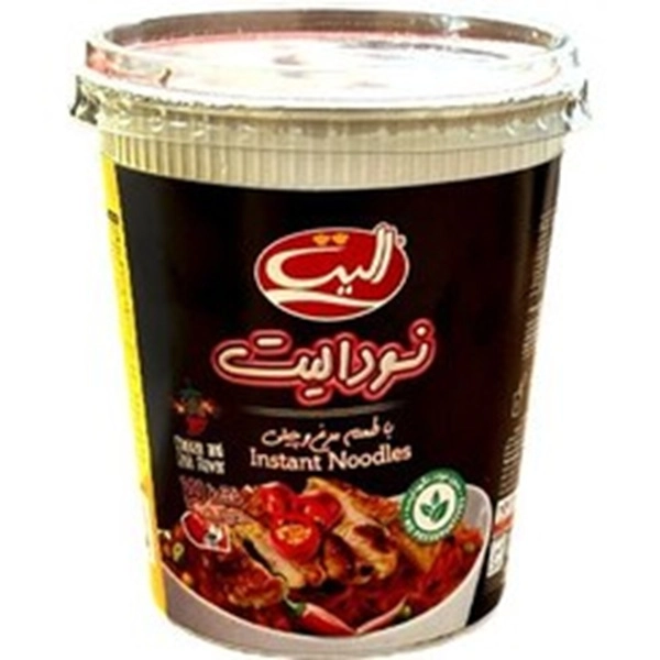 نودل نیمه آماده با طعم مرغ و چیلی الیت لیوانی - 65 گرم