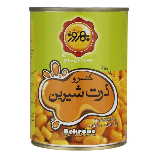کنسرو ذرت شیرین بهروز - 380 گرم