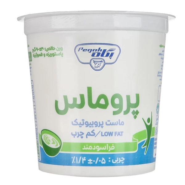 ماست پروبیوتیک لیوانی 1.4% چربی پگاه - 800 گرم