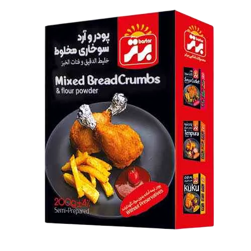 پودر و آرد سوخاری مخلوط برتر - 200 گرم