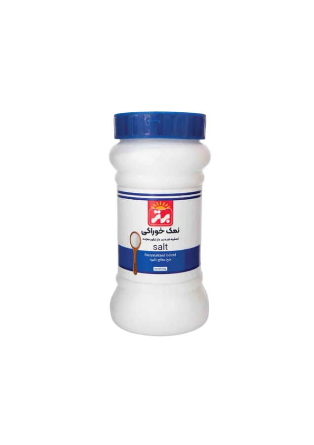 نمک تصفیه شده ید دار برتر - 500 گرم