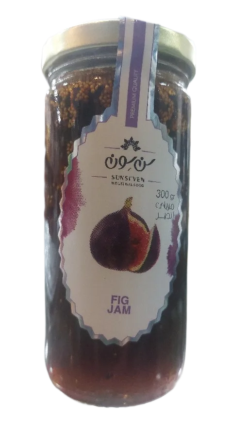 مربای انجیر ۳۰۰ گرمی شیشه ای سن سون