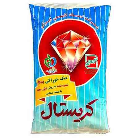 نمک خوراکی یددار کریستال 1000 گرم
