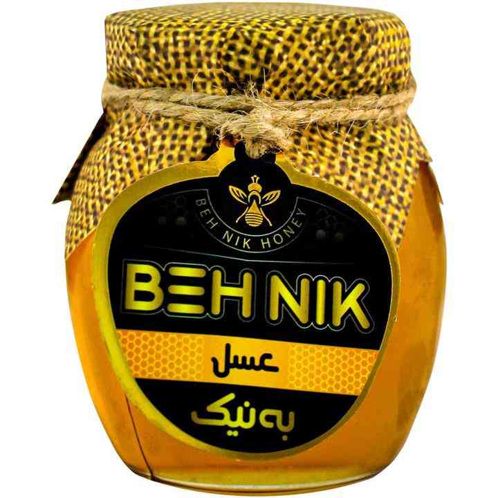 عسل شیشه‌ای 450 گرمی به‌نیک