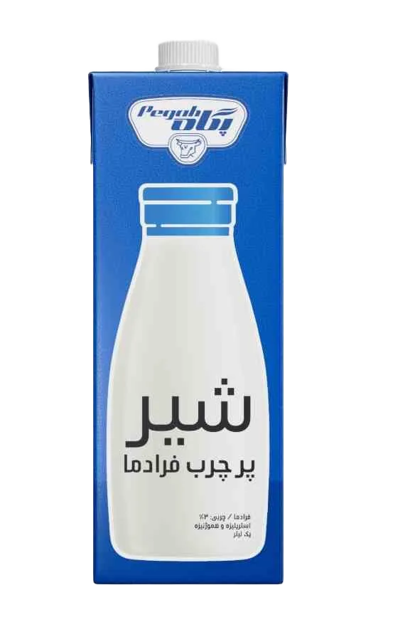شیر یک لیتری فرادما پگاه پرچرب