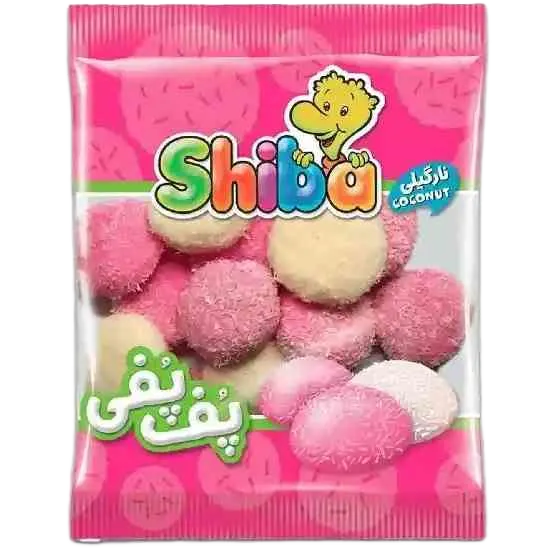 پف پفی نارگیل ۵۰ گرمی شیبا